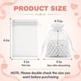thumbnail image 2 of 50 Pack Organza Bags 4 x 6 inch Small Bags, Favor Bag, Sheer Mesh Bag, White Gift Pouches with Drawstring, Organza Favor Pouches, Packaging Pouch for Christmas Wedding Party Easter Candy, 2 of 7