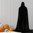 thumbnail image 1 of Capa de Adultos con Capucha Perfecl de Halloween Negro 170cm, 1 of 8