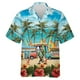 thumbnail image 2 of Nuevas camisas hawaianas de verano para hombres, divertidas camisetas estampadas, ropa de moda, informal, de gran tamaño, cuello, blusas cómodas para la playa, camisas, 2 of 5