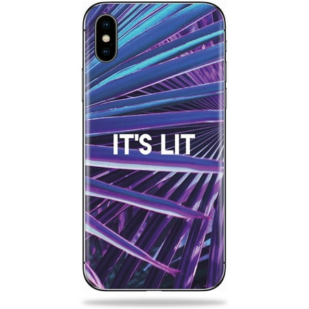 Skin For Apple iPhone XS - Its Lit | Protective, Durable, and Unique Vinyl Decal wrap cover | Easy To Apply, Remove, and Change (Best Ios Version For Iphone 4s)