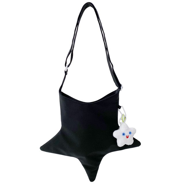 Bolso de mano lindo para mujer con colgante, bolso bandolera estético informal con correa ajustable