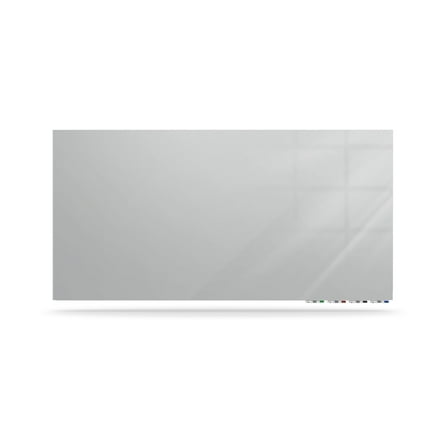 Ghent Aria Low Profile Magnetic Dry-Erase Whiteboard, Glass, 36" x 60", Gray