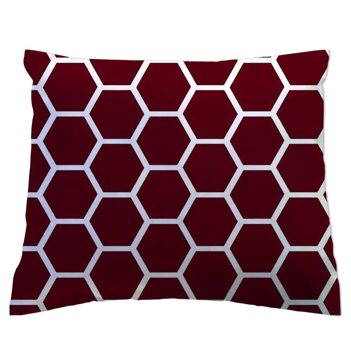 SheetWorld Crib Toddler Pillow Case, 100 Cotton Woven, Burgundy