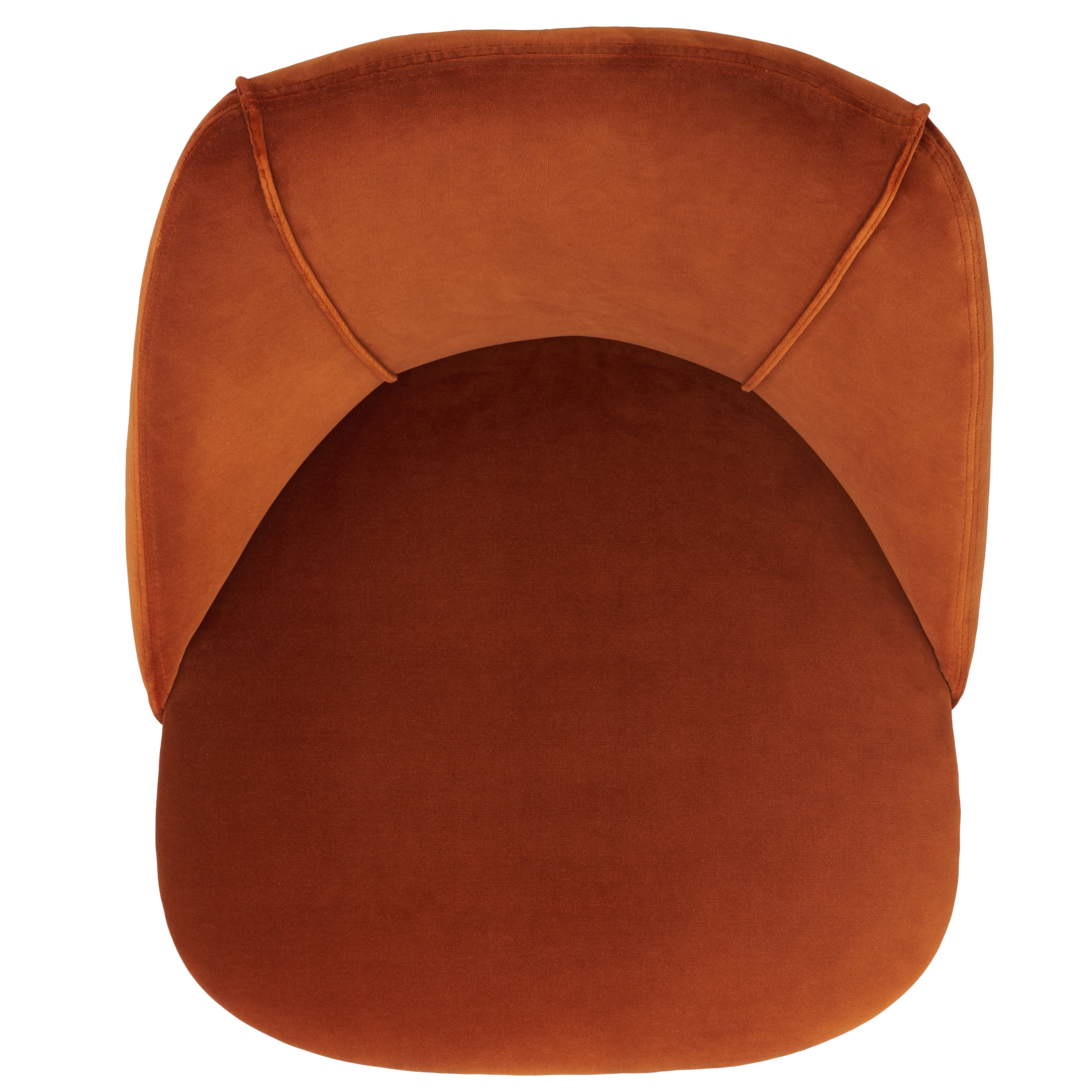 SAFAVIEH Couture Foster Classic Velvet Solid Dining Side Chair, Rust/Black