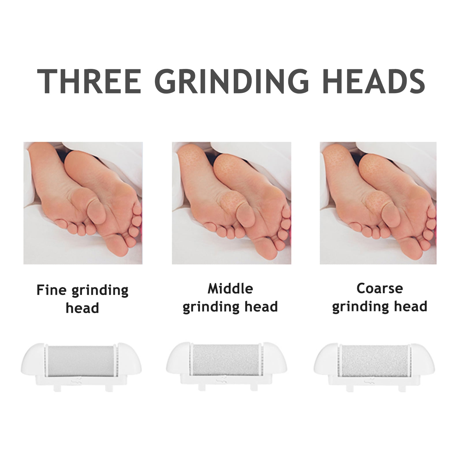 Electric Rechargeable Foot Grinder Digital Display Callus Remover Feet Pedicure Tools Set Remove Dead Skin