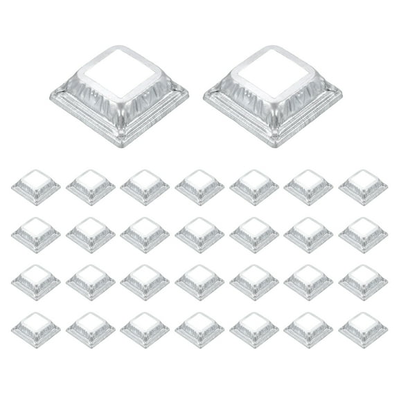 30Pack Post Base Cover, 2.5x2.5 Metal One-Piece Post Skirt Porch Column Wrap(1.25x1.25)