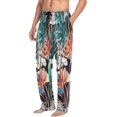 thumbnail image 4 of Tropical Hibiscus Flower Men's Pajama Pants Lightweight Sleepwear Bottom Lounge Pants, 4 of 6