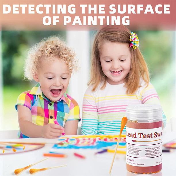 Fast Lead Paint Tester WQNZMADO Test Leads Lead Test Kit Swabs - Lead ...