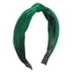 thumbnail image 1 of Terciopelo Anudadas Diademas, Pelo Diadema para Mujeres, Oscuro Verde, 1,2 Ancho, 1 of 7