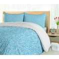 thumbnail image 5 of Ambesonne Mosaic Duvet Cover Sets, Monochrome Minimal Triangles, 2-Queen, Aqua Ceil Blue, 5 of 7