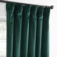 thumbnail image 5 of Exclusive Fabrics  Simply Velvet Room Darkening Curtains 2 Panels Set - Velvet Window Curtains for Living Room & Bedroom 50 X 108 - Deep Green, 5 of 5