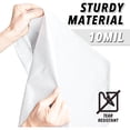 thumbnail image 3 of Finished Size 18x24 Feet 10 Mil White Heavy Duty Poly Tarp, Multipurpose Protective Cover, UV Resistant, Waterproof Poly Tarpaulin with Reinforced Edges Tarpaulin with Reinforced Edges, 3 of 5
