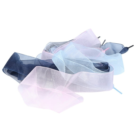 4 Pairs Female Shoelaces Trendy Ribbon Shoe Laces Decorative Shoe Lace Adornment