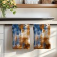 thumbnail image 7 of Blue Brown Kitchen Towels Set of 2, Vintage Minimalist Abstract Aesthetic Boho Art Absorbent Dish Towels for Kitchen, Microfiber Hand Towel, Quick Drying Tea Towel for Cleaning Decorative Dishcloths, 7 of 7