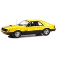 thumbnail image 2 of Greenlight 1979 Ford Mustang Cobra Fastback Bright Yellow w/ Black Hood 1:18, 2 of 3