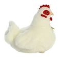 thumbnail image 3 of Aurora - Small White Miyoni - 8" White Hen - Realistic Stuffed Animal, 3 of 5