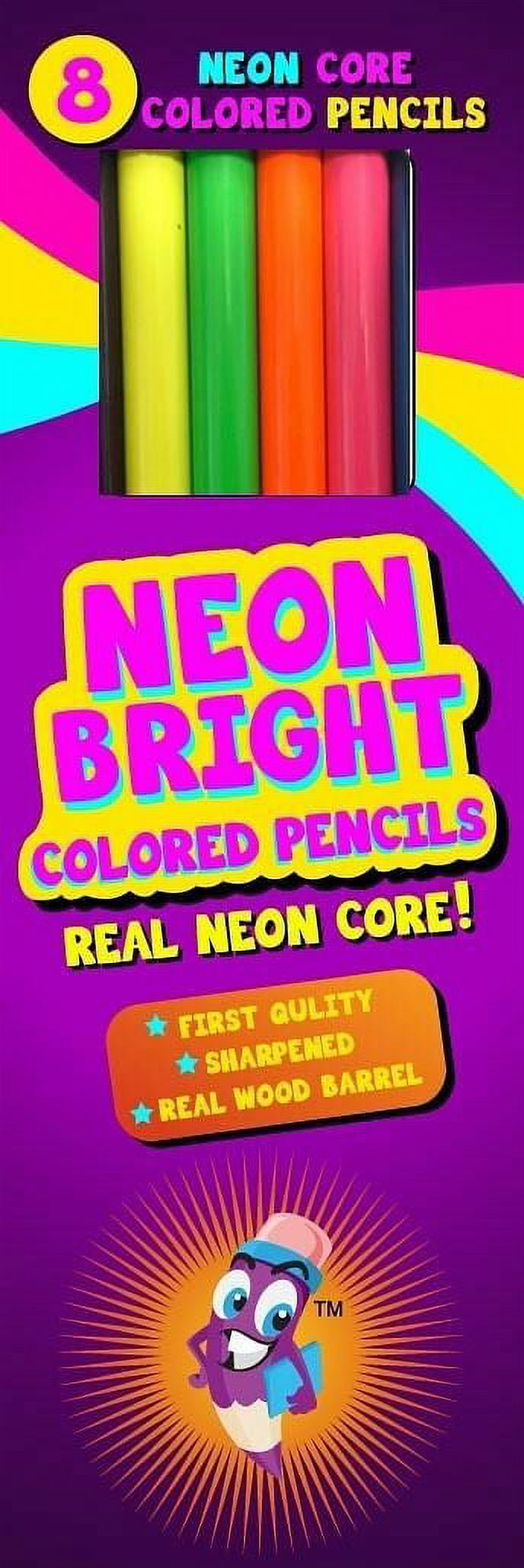 DDI 2317207 Neon Bright Colored Pencils - Case of 24
