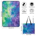 thumbnail image 2 of Colorful Tie Dye Vortex Outdoor Picnic Blanket, Foldable Waterproof Beach Mat, Portable Beach Blanket for Beach Camping, Hiking, Family Concerts, 2 of 8