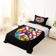 thumbnail image 5 of Manfei National Flags Twin Sheets,Football Sports Bedding,Multicolor,3 Pieces,1 Fitted Sheet and 1 Pillowcase, 5 of 6