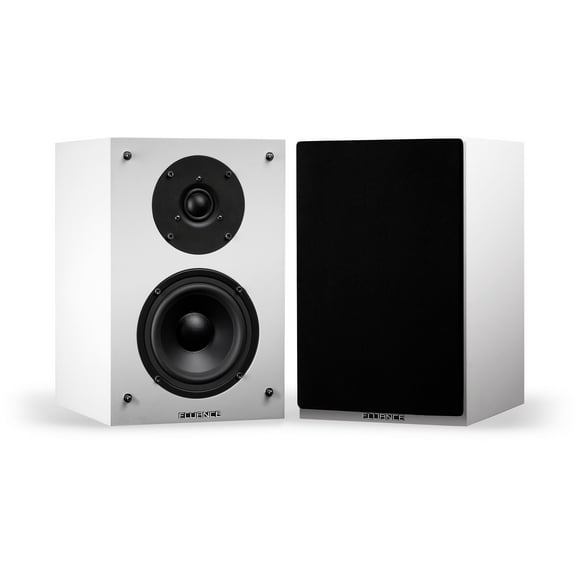 Fluance Haut-parleurs Audio Surround Bidirectionnels Haute Définition pour Système d'Écoute Stéréo à 2 Canaux Ou Home Cinéma - Blanc/paire (SX6WH)