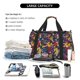 thumbnail image 5 of Fotbe Rock Music Bolsa de Viaje con Estampado, Bolsa de Fin de Semana para Mujer con Compartimento para Zapatos, Bolsa de Gimnasio con Bolsillo Húmedo, 5 of 7