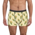 thumbnail image 2 of Goofa Yellow Corn Printed Men's Boxer Briefs Underwear, Moisture-Wicking Underwear, Trunk,Soft and Breathable Cotton Underwear-, 2 of 9