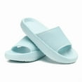 thumbnail image 3 of Cloud Slides for Kids, Toddler Shower Slippers Bathroom Pool Sandals Non-Slip Open Toe Pillow Slippers Super Soft Thick Sole Cozy Boys Girls Home House Cloud Cushion Slide for Indoor Outdoor Shoes, 3 of 7
