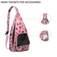 thumbnail image 2 of Fashion Chest Sling Bag Strawberry Fruit Crossbody Bag for Travel Adjustable Lightweight Travel Hiking Casual Daypack for Women Men, 2 of 4