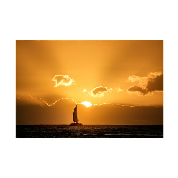 Dennis Frates 'Sailboat 1' Canvas Art