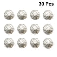 thumbnail image 6 of HOMEMAXS 30pcs 20mm Stylish Metal Buckle Hollow-out Button Handcraft Tools Down Button DIY Sewing Buttons for Decor Use (Silver), 6 of 6