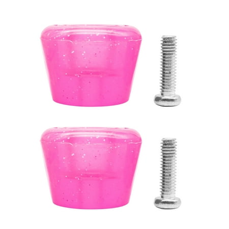 

Ekeka Free Shipping 2pcs Roller Skate Toe Stoppers Portable PU Rubber Grip With Screws Universal