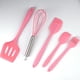 thumbnail image 1 of Juego de utensilios de cocina de 5 piezas, utensilios de cocina de silicona fáciles de limpiar, utensilios de cocina para utensilios de cocina antiadherentes (acero inoxidable rosa), 1 of 5