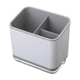 thumbnail image 1 of Jau de palillos de plástico Estante de secado Cubiertos Tenedor Cuchillo Estante Titur para escritorio Restaurante Hotel Cafe Hogar Cocina Gris Baoblaze Caja de almacenamiento de cubiertos, 1 of 8