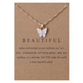 thumbnail image 2 of Sweet Butterfly Necklace Acrylic Color Clavicle Chain Necklace, 2 of 9