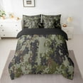 thumbnail image 2 of Homewish Pixel Camouflage 7-Piece Bedding Comforter Set,Retro Camo King Bedding Sets,Black Green Bed Sheets For Boy Teens,Super Cozy Room Decor Reversible, 2 of 8
