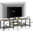 thumbnail image 5 of VECELO TV Stand for TV up to 75 Inch, Entertainment Center TV Console with Storage Shelves for Living Room, Gray, 5 of 8
