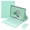 Mint, variant on Keyboard Case for 10.5-inch Samsung Galaxy Tab A8 (SM-X200/X205/X207), Folio Stand Cover with Pencil Holder, Detachable Rechargeable Keyboard and Mouse, Built-in Trackpad, mint