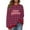 Dark Blue, variant on Diufon Christmas Sweatshirts for Women Plus Size Cute Graphic Plaid Sweatshirt Oversized Color Block Pullover Tops