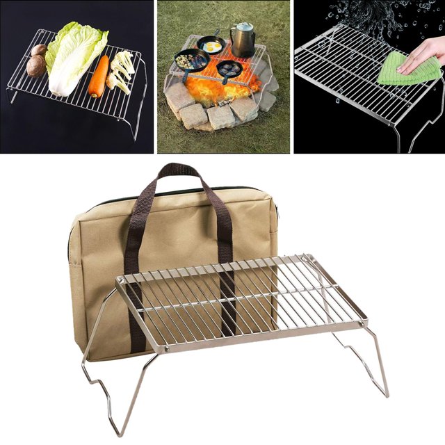 Camping al aire libre Picnic plegable barbacoa parrilla estufa de Gas Bolsa de 345x23x165 cm Cola Parrilla plegable para fogatas