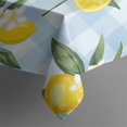 thumbnail image 5 of Yellow Lemon Fruit Flowers BlueWhite Pattern Square Tablecloth,Waterproof Square Table Cover,Wipeable Spillproof Washable Table Cover for Home Kitchen Party Decor 42"X42"(107x107cm), 5 of 6
