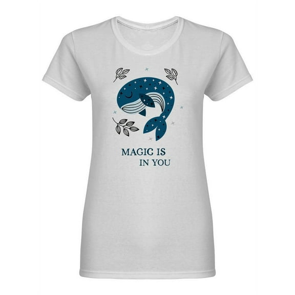 Magic Is In You Design Shaped T-Shirt Women -Image by Shutterstock, Female Small