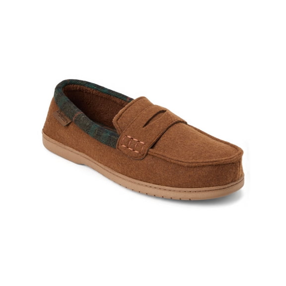 Dearfoams Cozy Comfort Men's Felted Penny Moccasin Slippers