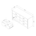 thumbnail image 3 of South Shore Fusion, Contemporary Dresser,  Gray, 3 of 10