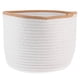 thumbnail image 1 of Cesta de lavandería de cuerda de algodón Cesta de lavandería para guardería Cesta de juguetes Cesta de lavandería tejida para baño, 1 of 6