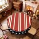 thumbnail image 4 of CaiYueKe 4th of July Tablecloth 60 Inch Round Patriotic Stars Table Cloth American Independence Day Memorial Day Table Cover for Kitchen Party Dining Picnic Indoor Outdoor Decor, 4 of 7