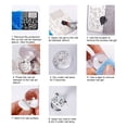 thumbnail image 4 of Nail Stamper, Round Rectangular Double Head Transparent Visible Body Jelly Stamping, Material Plastic, SiliconeLarge, Small Nail Stamp Nail Stamper Kit with Scraper, Transparent, 4 of 7