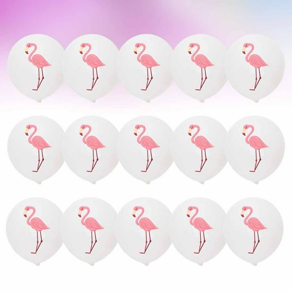 OUNONA 50 Pcs Ceiling Decorations Flamingo Printing Balloons