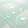 thumbnail image 3 of Waterproof Vinyl Tablecloths, Heavy Duty Oil Proof Spill Proof Plastic Table Cloth, Wipe Clean PVC Table Cover for Spring Indoor and Outdoor Use (Embroidery Flower, 60”×102”, Rectangle), 3 of 6