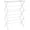 Chrome, variant on Foldable Portable Clothes Drying Rack for Indoor Air Drying, Collapsible Design, 14.5" D x 29.5" W x 41.8" H, White