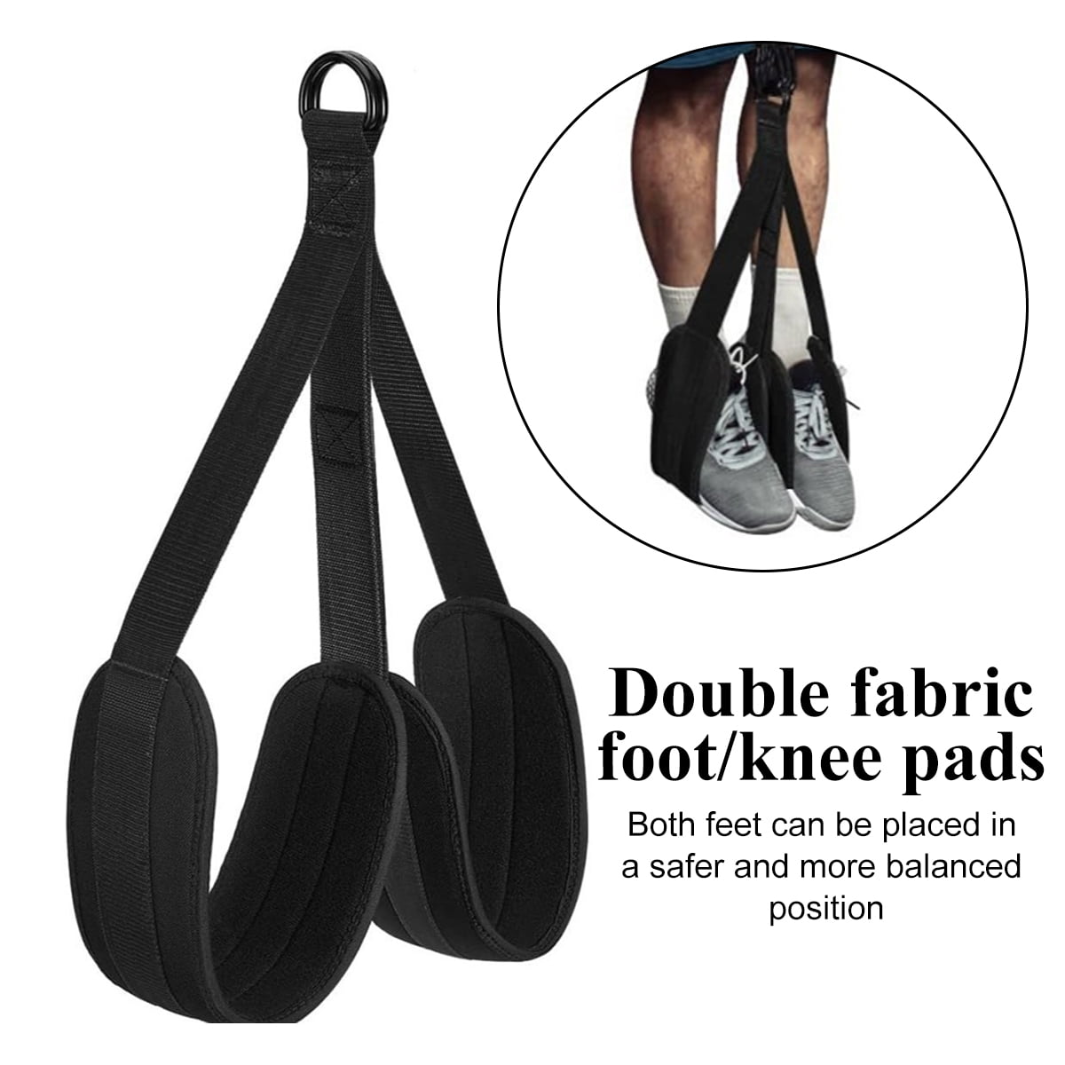 Pull Up Assistance Bands, Heavy Duty Resistance Band for Pull Up Bar, Adjustable Weight/Size with Fabric Feet/Knee Rest, Bands for Pull Up Assist for Strength Training - Style 2